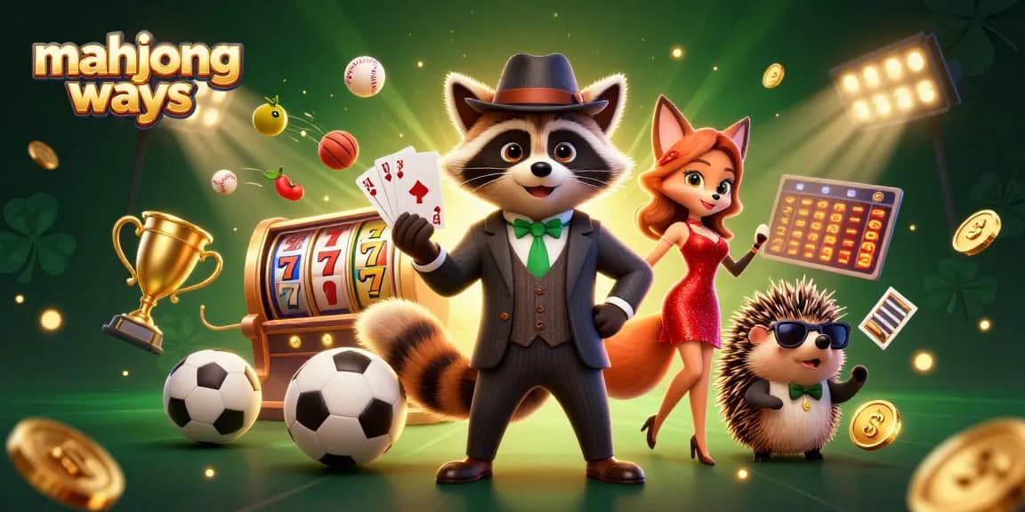 Engage with Mahjong Ways through a vibrant 3D illustration showcasing character interactions and gaming excitement.