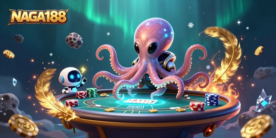 Mainkan NAGA188 dengan alien yang siap bertaruh di meja poker holografis di luar angkasa.