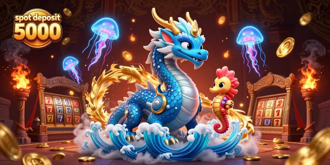 Bermain slot deposit 5000 dengan peluang tinggi dalam ilustrasi 3D menarik dan permainan yang seru.