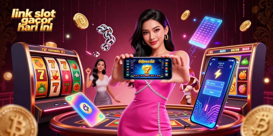 Terlibat dengan link slot gacor hari ini melalui ilustrasi kasino 3D yang hidup menampilkan gameplay dinamis dan teknologi modern.