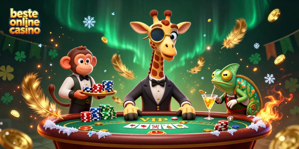 Experience the magic of beste online casino with engaging characters enjoying poker action.