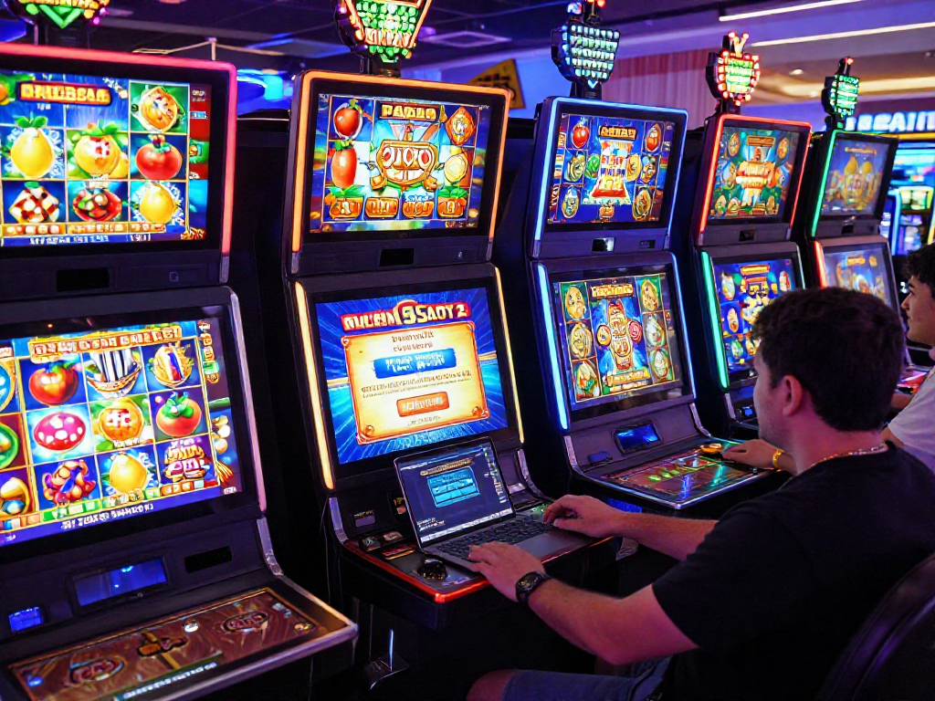 Exciting gameplay scene featuring bonus cashback slot promotions in vibrant online casino.