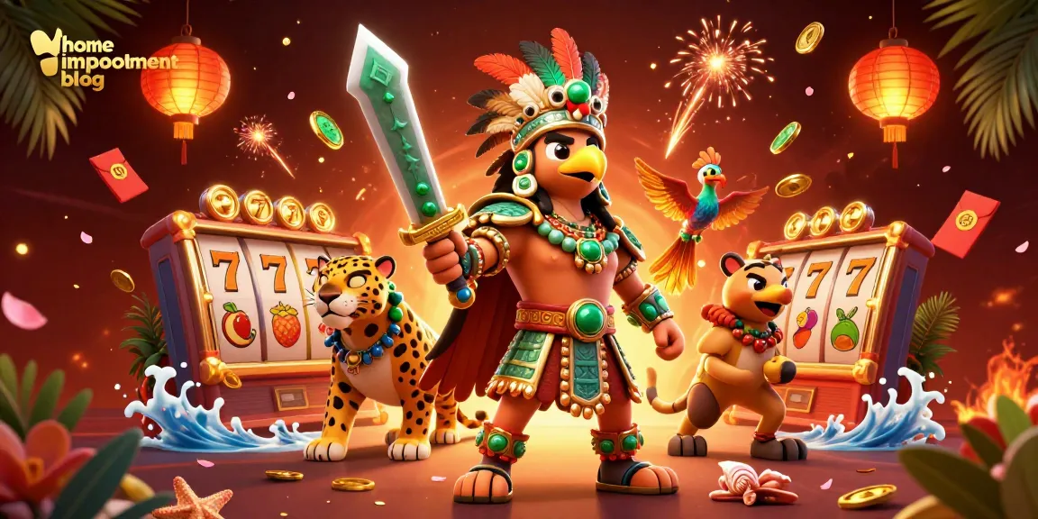 Engage with the home improvement blog featuring vibrant casino action and gold elements.