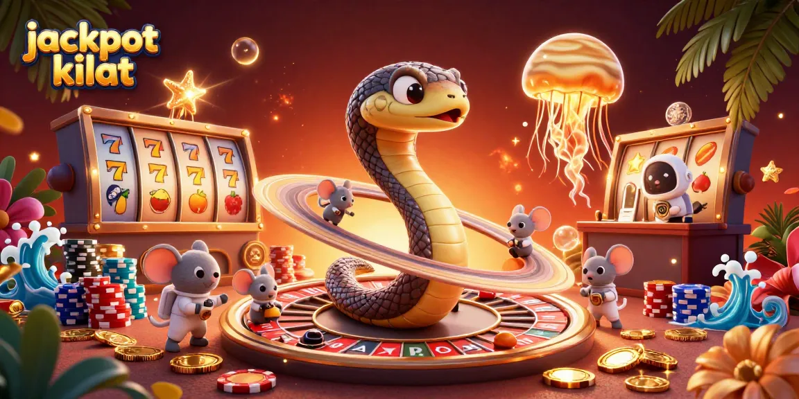 Engage with jackpot kilat exciting slot gaming as tiny astronaut mice place bets on a cosmic roulette wheel.