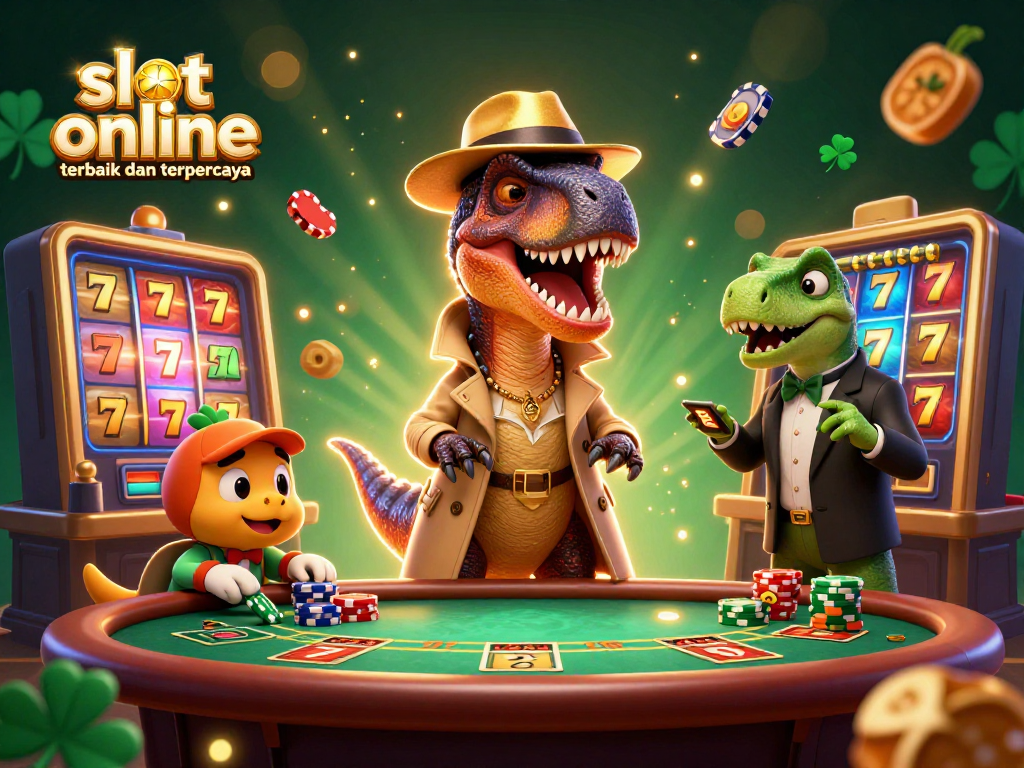 Permainan slot online terbaik dan terpercaya menampilkan karakter unik di kasino modern.
