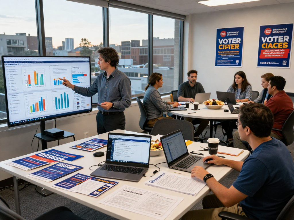 Learn how to buy CTV ads for a campaign by analyzing voter data in a political office setting.
