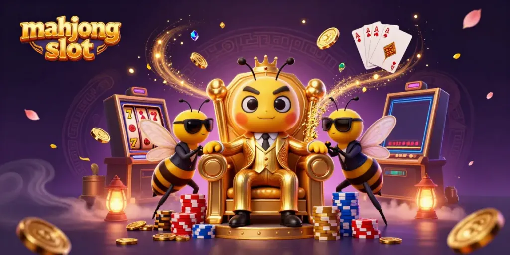 Engage in exciting gameplay with mahjong slot featuring vibrant 3D characters and casino elements.