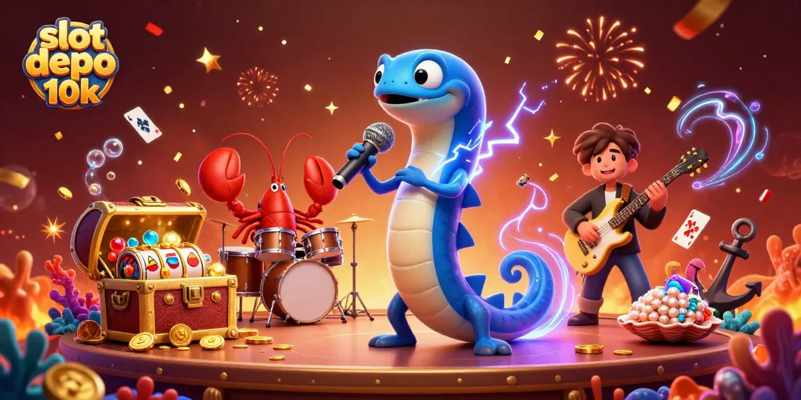 Experience excitement at slot depo 10k with vibrant underwater casino characters and thrilling visuals.