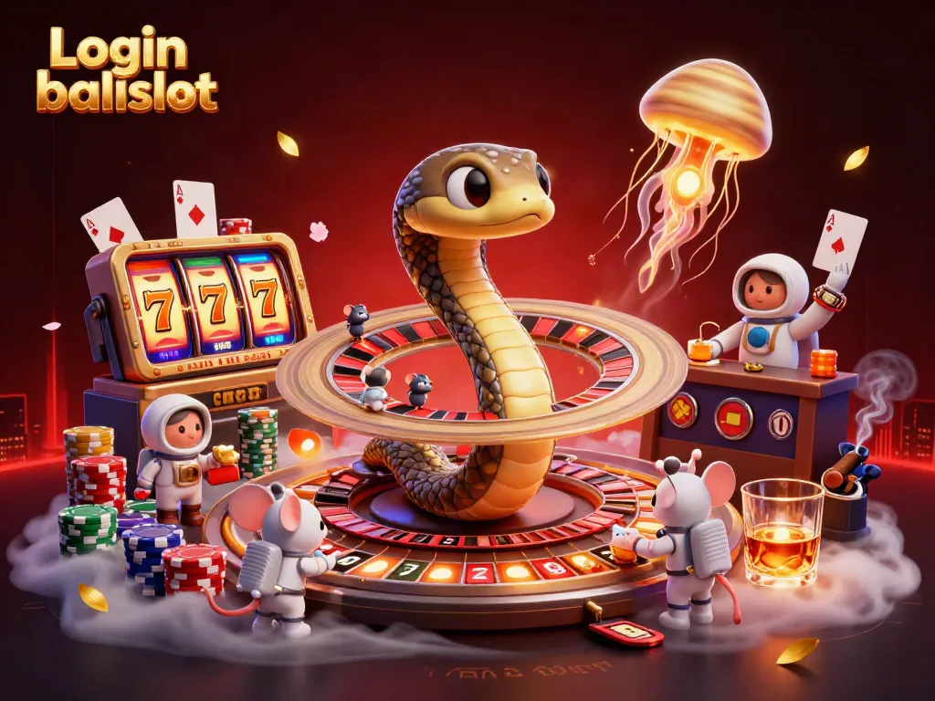 Place bets on the energetic cosmic roulette wheel in Login balislot's vibrant 3D scene.