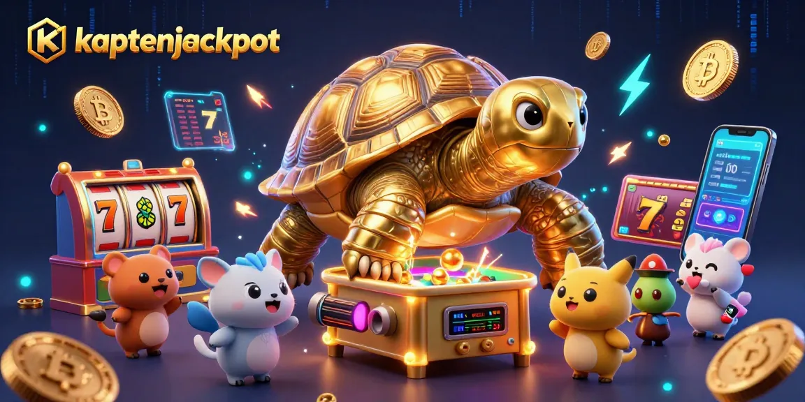 Experience the kaptenjackpot with vibrant 3D casino elements celebrating exciting jackpot moments.