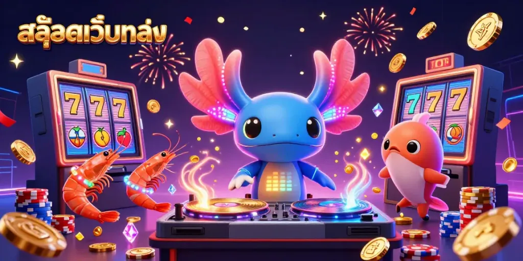 สล็อตเว็บตรง: อิลลัสเตรชั่นคาสิโน 3 มิติที่มีตัวละครการ์ตูนน่ารักมากมาย