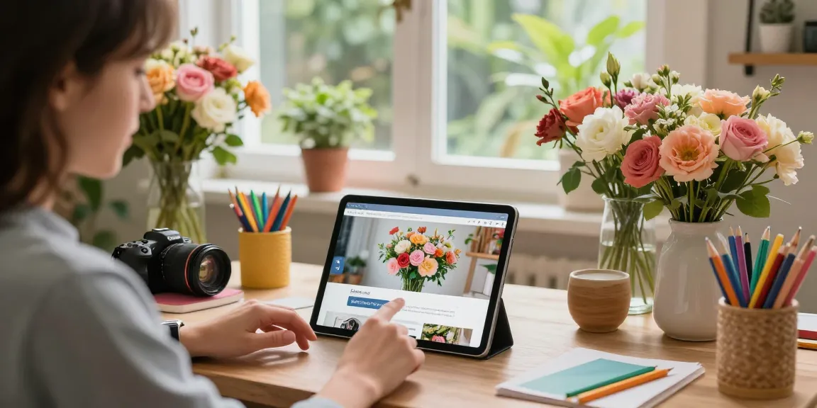 Explore MODALWD in a lively online flower shop atmosphere.