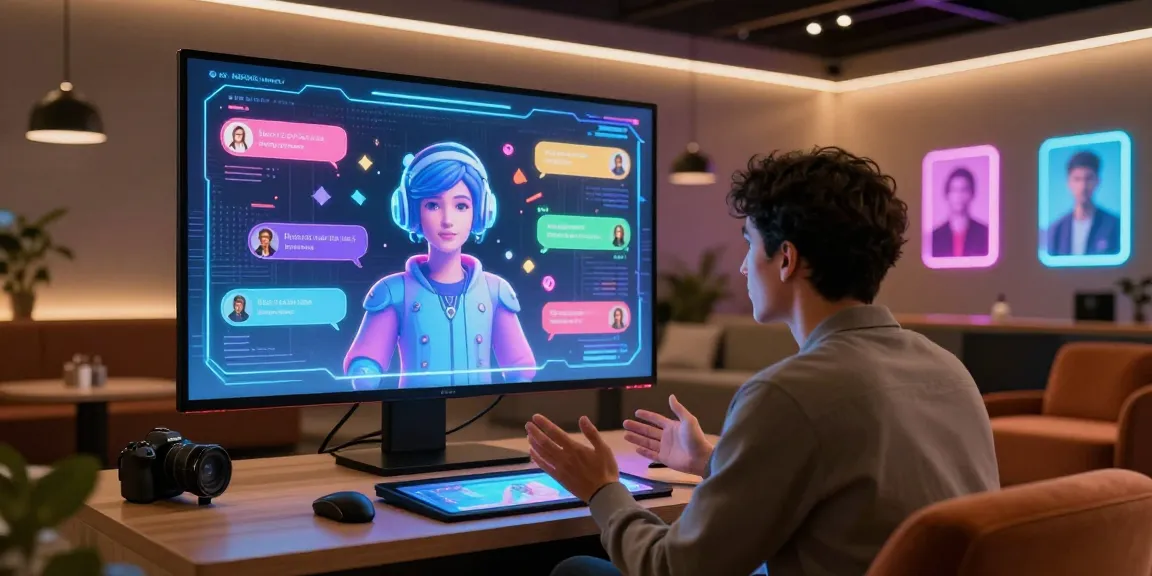 Engaging interaction with an NSFW chat bot in a modern digital lounge