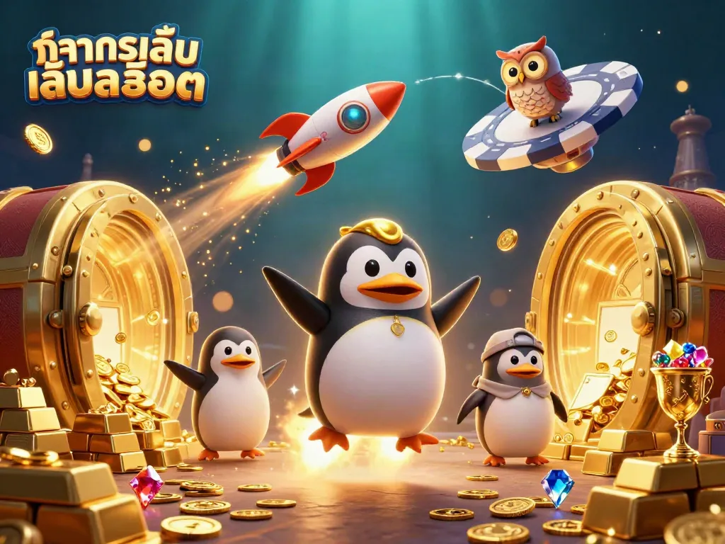 ทดลองเล่นสล็อต ในภาพที่เต็มไปด้วยรายละเอียด พร้อมสัญลักษณ์คาสิโนมากมาย
