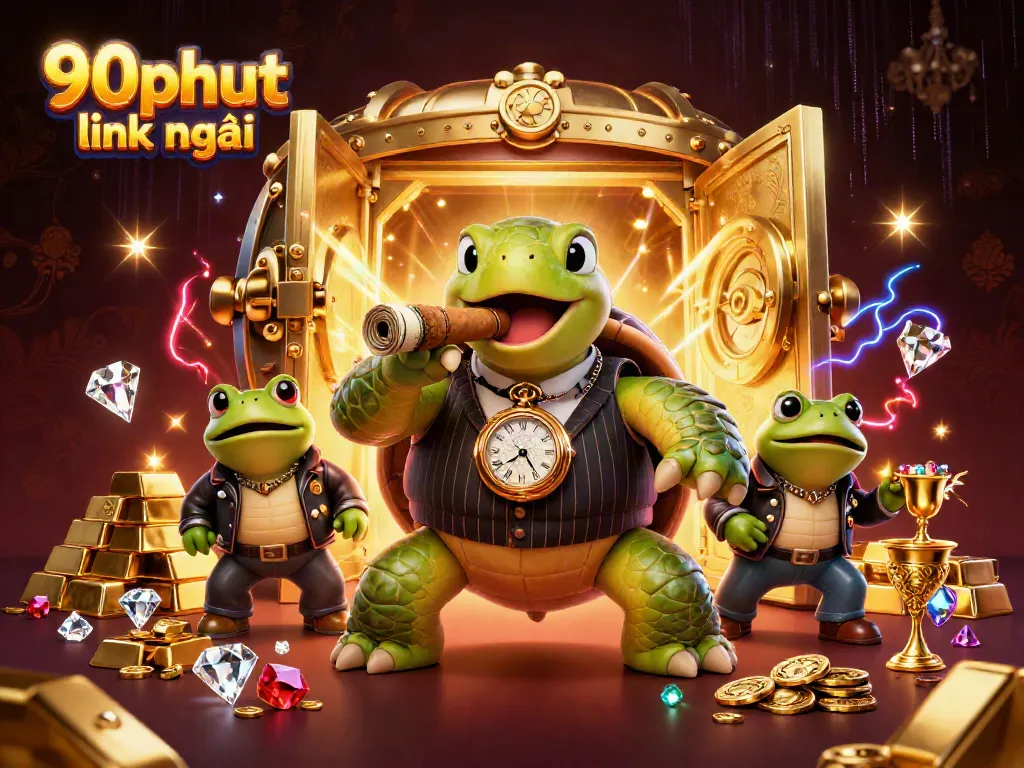 Experience thrilling moments with 90phut link mới in an engaging casino-themed scene.