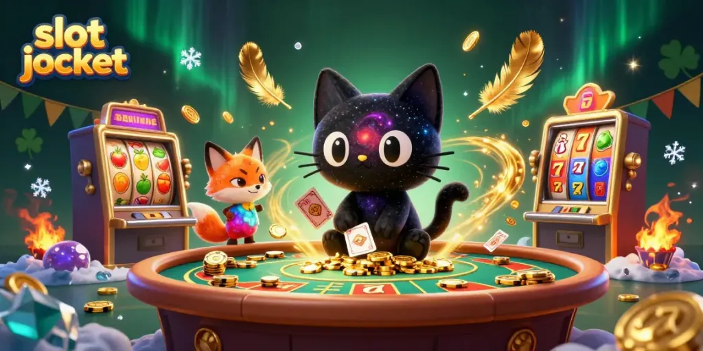 Experience thrilling fun with the slot jackpot in an exciting cosmic casino atmosphere.