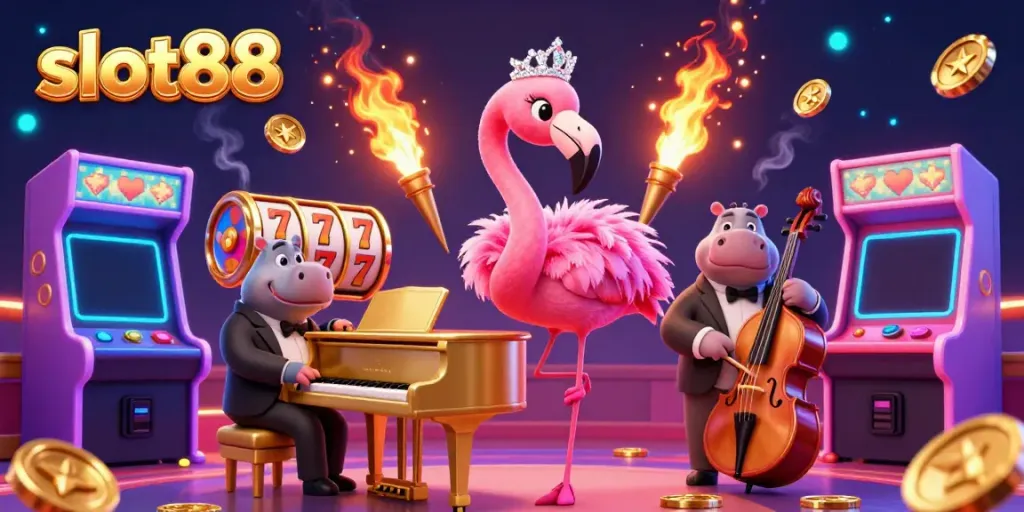 Experience thrilling entertainment at slot88 with vibrant slots and casino visuals.