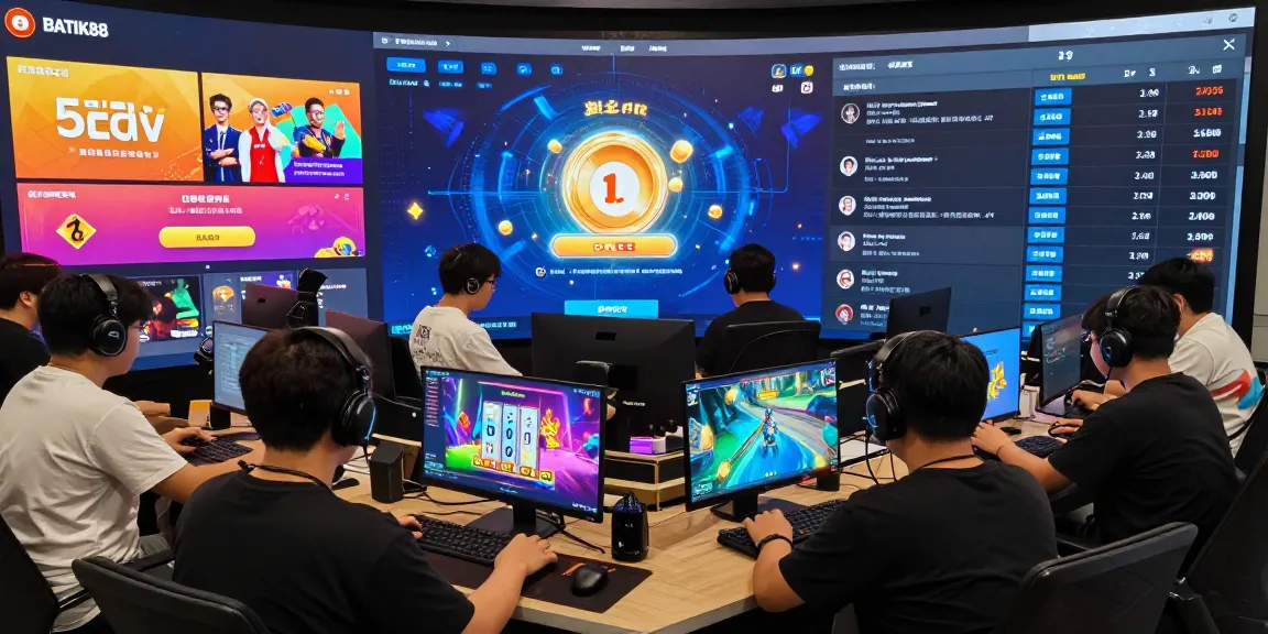 Pengalaman bermain BATIK88 GACOR yang dinamis dengan pemain terlibat dalam permainan online.